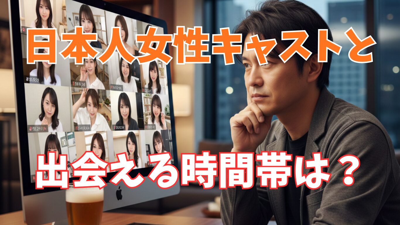 日本人モデルに会える時間は?ストリップチャットの狙い目を解説