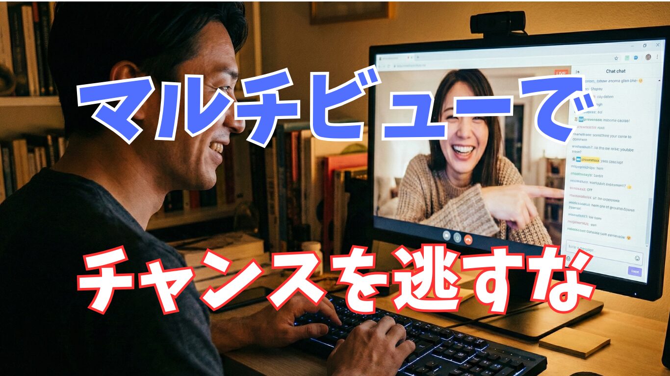 【4画面】マルチビューで同時視聴!モデルをザッピングする裏技